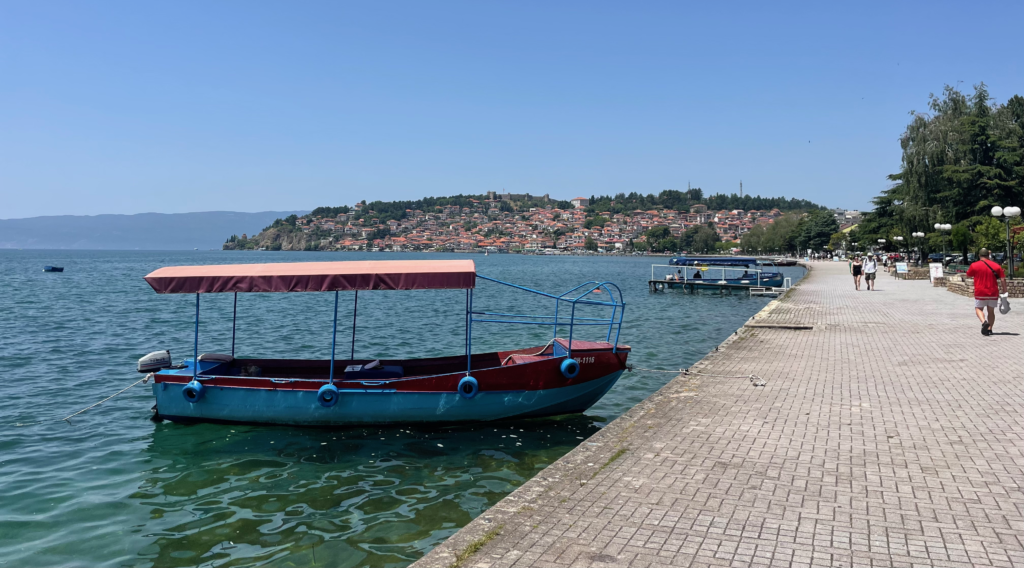 Boat on Lake Ohrid