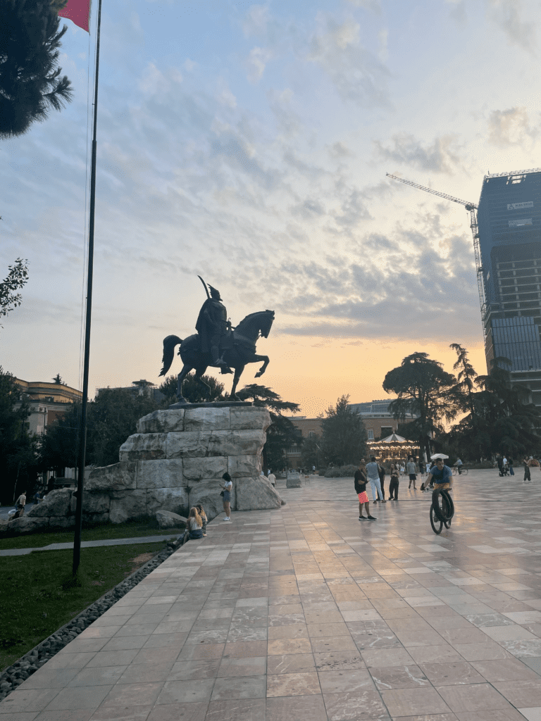 Tirana Albania Skanderbeg Square