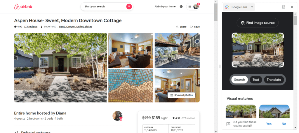 Airbnb Hack Google Lens