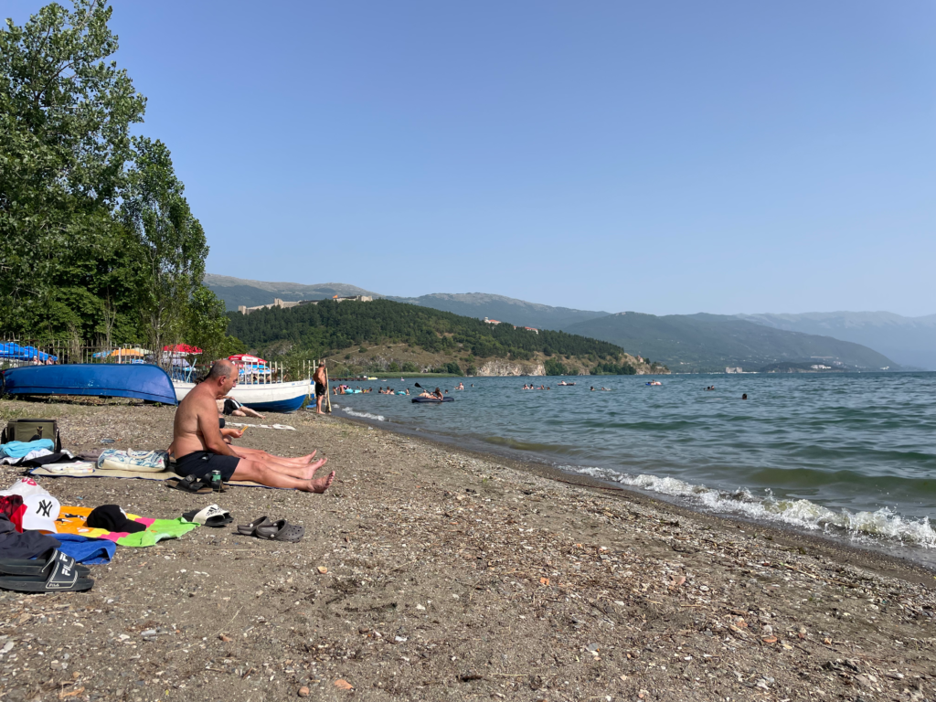 best things to do in ohrid: beaches on Lake Ohrid