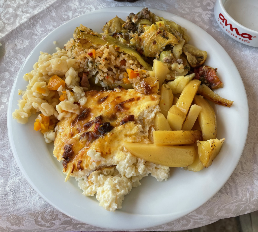 Typical Albanian Lunch