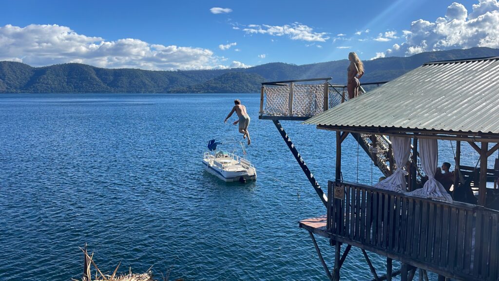 Lake Coatepeque Cliff Jumping