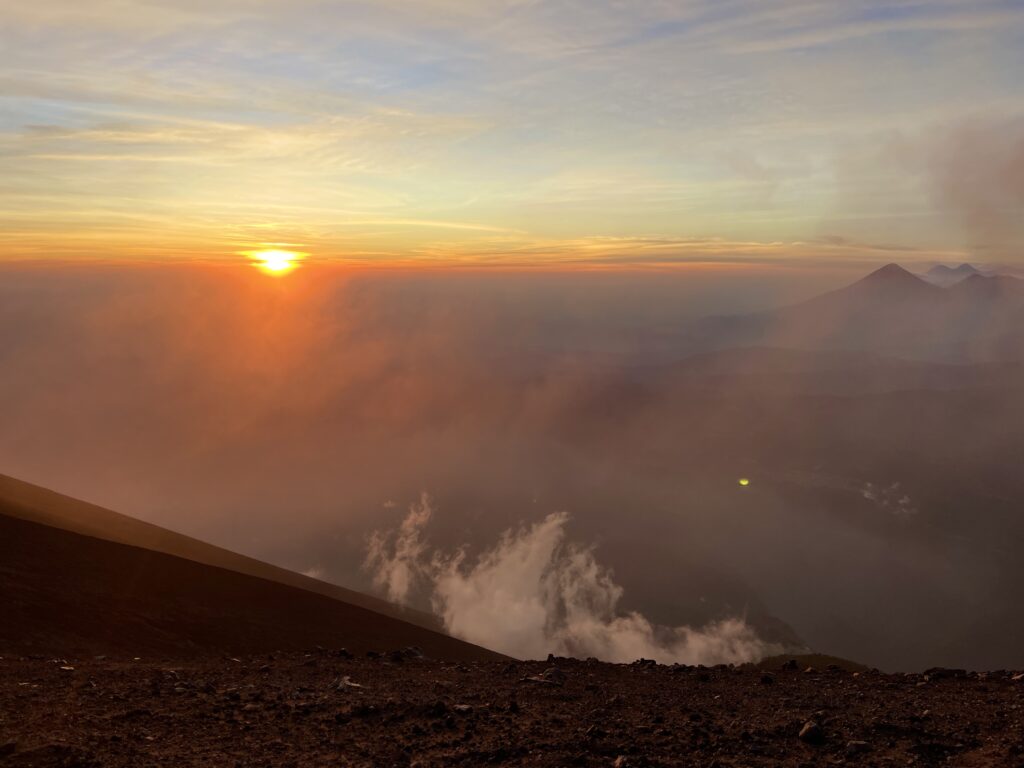 Sunset from Fuego Acatenango Hike