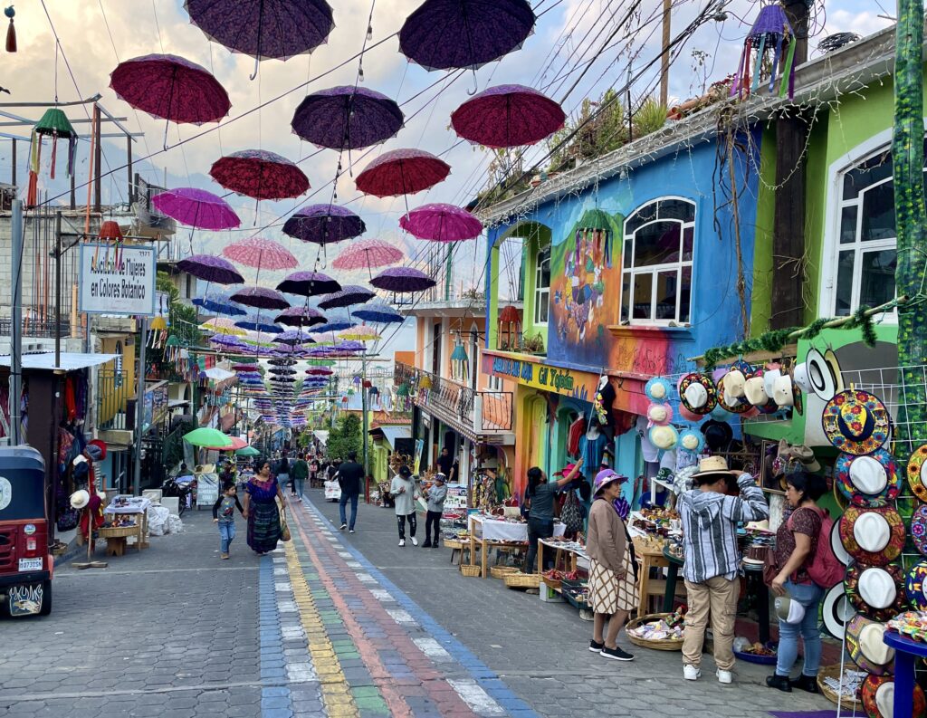 Umbrella Street San Juan Atitlan