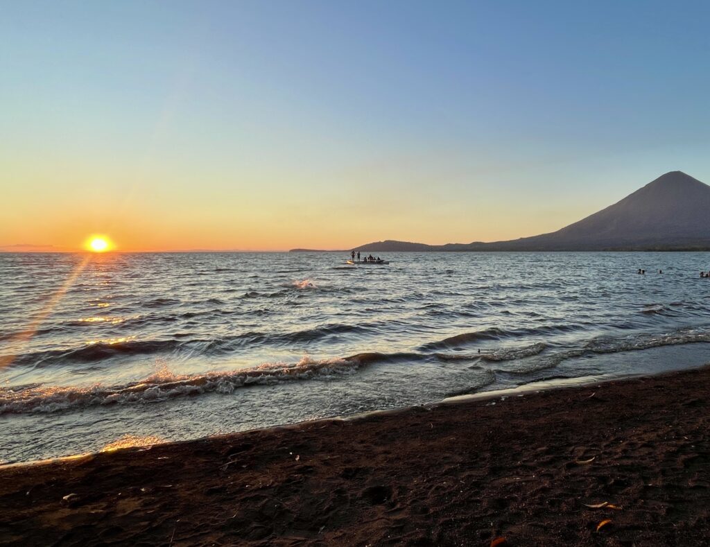 Things to do on Ometepe: Playa Mango Sunset